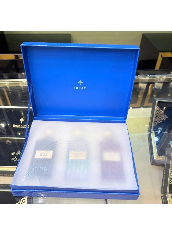 IBRAQ Blue Wish Blue Box (75 mL * 3): · Saphire Leather · Balas Rose · Blue Diamond - Image 3